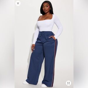 Anastasia Track Trouser Pant- Navy